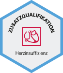 Logo Zusatzqualifikation Herzinsuffizienz der Deutschen Gesellschaft für Kardiologie (DGK)